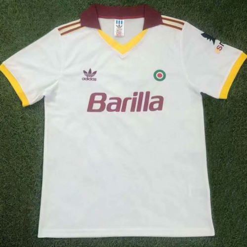 1991-1992 Roma Away Retro Soccer Jersey