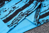 2023 Al-Nassr Blue Black Kids Half Pull Tracksuit (童装) (半拉链)