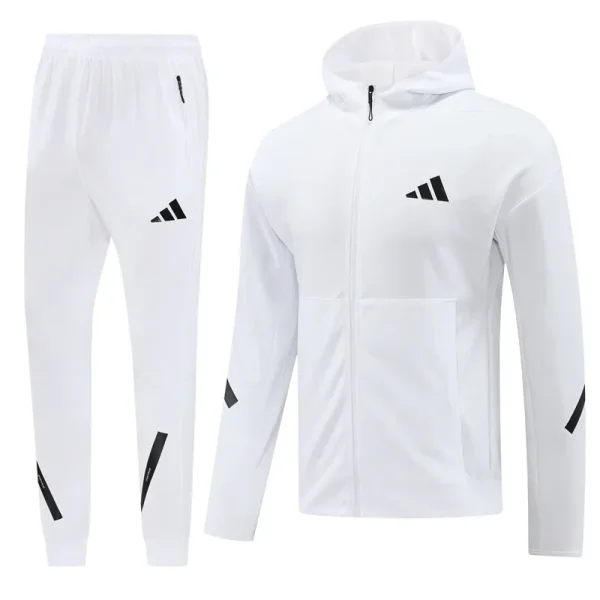 2024 AD White Hoodie Jacket Tracksuit #AM05
