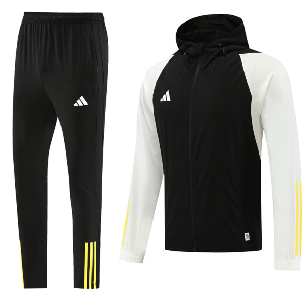 23-24 AD Black White Hoodie Jacket Tracksuit #AF01