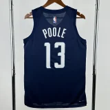 24-25 Wizards POOLE #13 Royal blue Top Quality Hot Pressing NBA Jersey (Trapeze Edition)飞人版