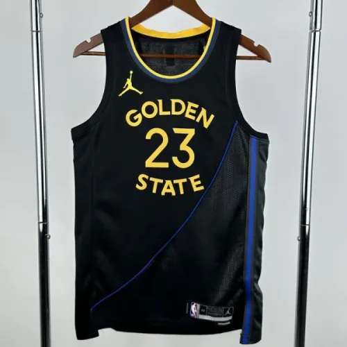 24-25 WARRIORS GREEN #23 Black Top Quality Hot Pressing NBA Jersey (Trapeze Edition)飞人版