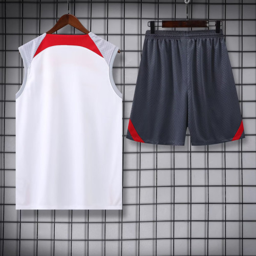 23-24 LIV White Tank top and shorts suit (灰袖)