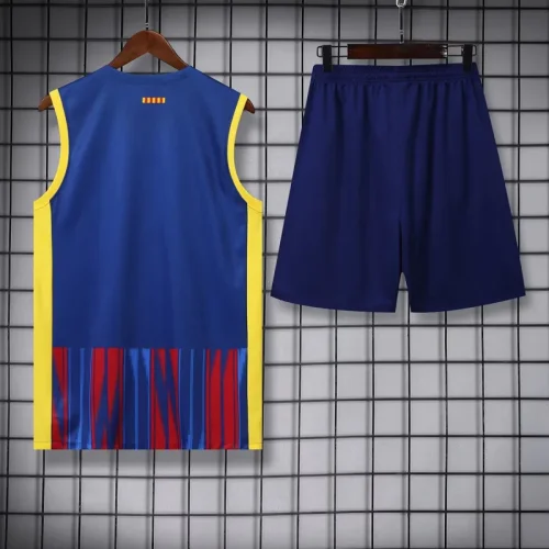 23-24 BAR Red-Blue Tank top and shorts suit (波浪纹)