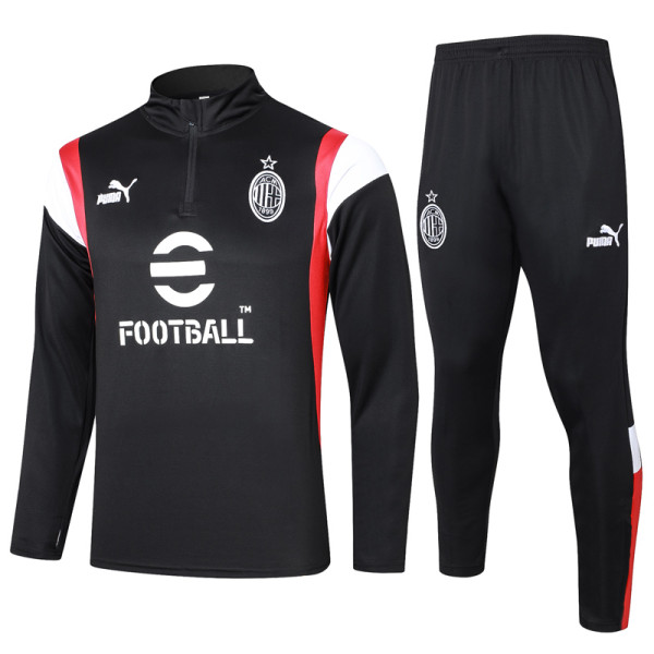 23-24 ACM Black Half Pull Tracksuit #B738 (半拉链)