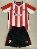 24-25 Bilbao Home Kids Soccer Jersey