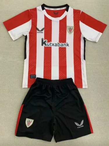 24-25 Bilbao Home Kids Soccer Jersey