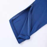 2023 NK Lake Blue Half Pull Tracksuit (半拉链) #NB03 湖蓝