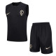 23-24 Corinthians Black Tank top and shorts suit #D780