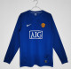 2008-2009 Man Utd Third Long Sleeve Retro Soccer Jersey 长袖