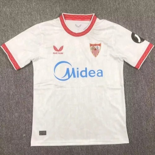 24-25 Sevilla Home Fans Soccer Jersey  Midea