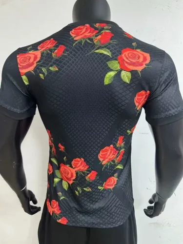 2023 Japan Black Special Edition Player Version Training Shirts (玫瑰花)