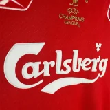 2004-2005 LIV Home Long Sleeve Retro Soccer Jersey(长袖)欧冠决赛版