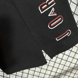 M006 Jordan Black Pure Cotton Fabric Casual Short Pants