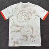 25-26 Japan White Special Edition Fans Soccer Jersey*橙白赛亚人