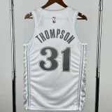 24-25 Dallas Mavericks THOMPSON #31 White City Edition Top Quality Hot Pressing NBA Jersey