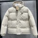 24-25 MF3 NK White Hooded Cotton Coat #棉衣