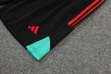 23-24 Man Utd Red Black Training Short Suit