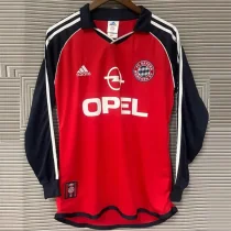 2000-2001 Bayern Home Long sleeve Retro Soccer Jersey (长袖)