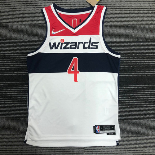 21-22 Wizards WESTBROOK #4 White 75th Anniversary Top Quality Hot Pressing NBA Jersey
