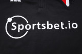 23-24 Sao Paulo Black Half Pull Tracksuit (半拉链) #B654