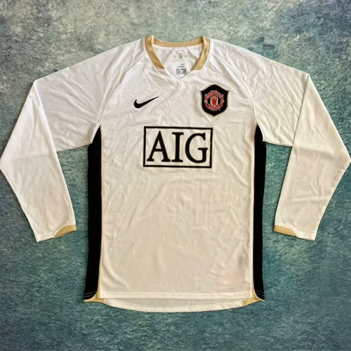 2006-2007 Man Utd Away Long sleeve Retro soccer jersey (长袖)