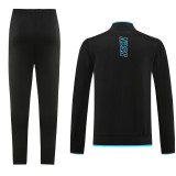 23-24 Napoli Black Jacket Tracksuit #01