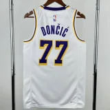 22-23 Lakers DONCIC #77 White Top Quality HotPressing NBA Jersey(圆领)