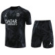 23-24 PSG Black Grey Training Short Suit