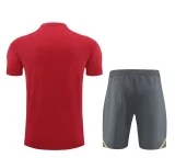 24-25 ARS Red Training Short Suit (100%Cotton)纯棉