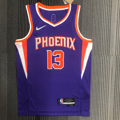 21-22 Suns NASH #13 Purple 75th Anniversary Top Quality Hot Pressing NBA Jersey