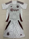 24-25 Ajax Grey   Kids Soccer Jersey