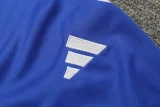 2024 AD Blue Kids Half Pull Tracksuit (童装)(半拉链)