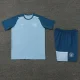 24-25 Man City Blue Training Short Suit (100%Cotton)纯棉