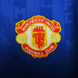 1988-1990 Man Utd Away Blue Retro Soccer Jersey