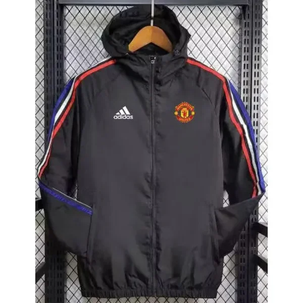 24-25 Man Utd Black Windbreaker