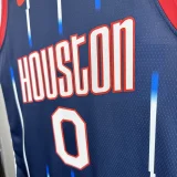 22-23 Rockets WESTBROOK #0 Royal blue City Edition Top Quality Hot Pressing NBA Jersey