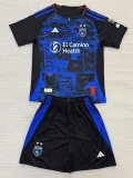 25-26 San Jose Earthquakes Home Kids Soccer Jersey*带章