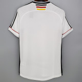 1998 Germany Home White Retro Soccer Jersey
