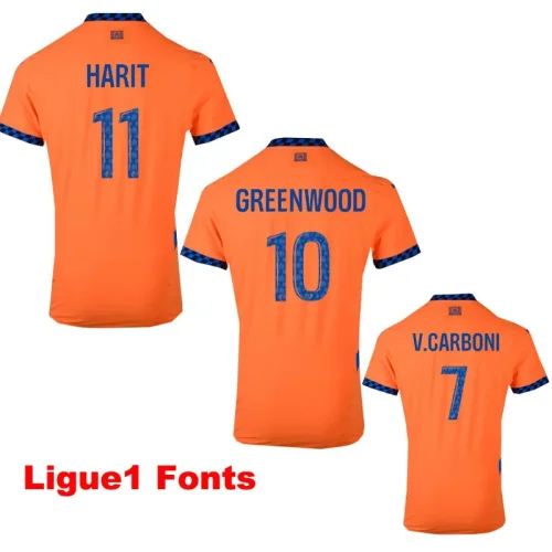 24-25 Marseille Third Fans Soccer Jersey (Print all Sponsor)