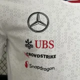 2024 F1 Formula One Mercedes White Racing Suit(圆领)
