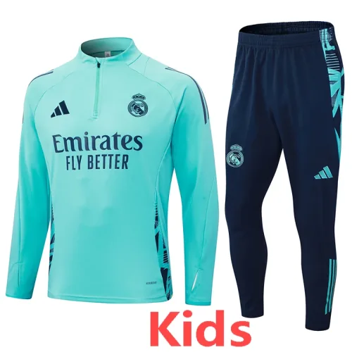 24-25 RMA Light green Kids Half Pull Tracksuit (童装)(半拉链)