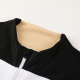 23-24 CHE White Black Jacket Tracksuit #02