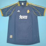 1999-2000 RMA Away Black Retro Soccer Jersey