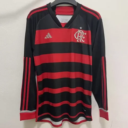 24-25 Flamengo Home Long Sleeve Soccer Jersey (长袖)