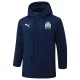 24-25 Marseille Royal Blue Hooded Windbreaker Fabric Cotton Coat #G245(白标)