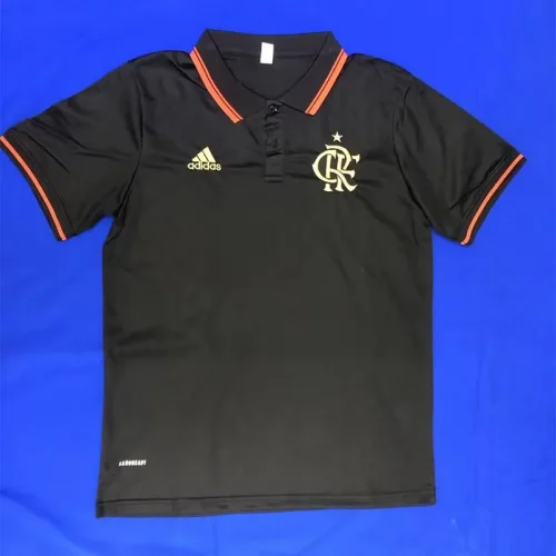 2024-25 Flamengo Black Polo Short Sleeve(有领)