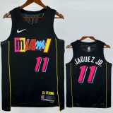 21-22 HEAT JAQUEZ JR. #11 Black city Edition TopQuality Hot Pressing NBA Jersey (圆领)