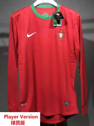 2012 Portugal Home Player Version 长袖球员 Long Sleeve Retro Soccer lersey