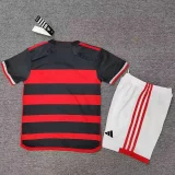 24-25 Flamengo Home Kids Soccer Jersey